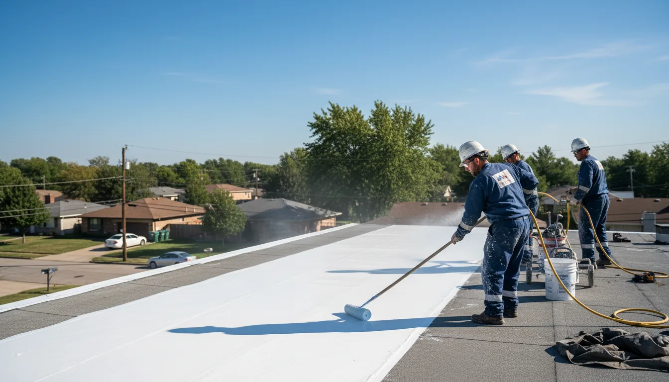 Commercial roof coating in Mount Victory, OH near me